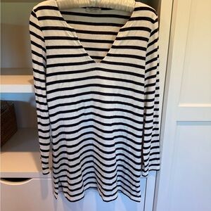 Saint James Navy and White 3/4 sleeve tunic